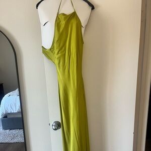Bec & Bridge Vibrant Green Backless Dress
